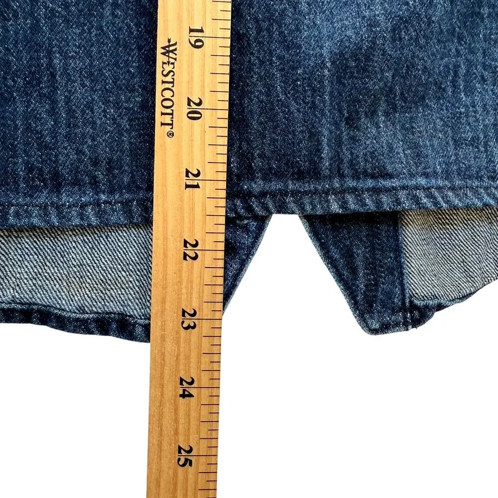 Simon James Cathcart London Jean Jacket Mens 42 Blue Dark Wash Denim Designer